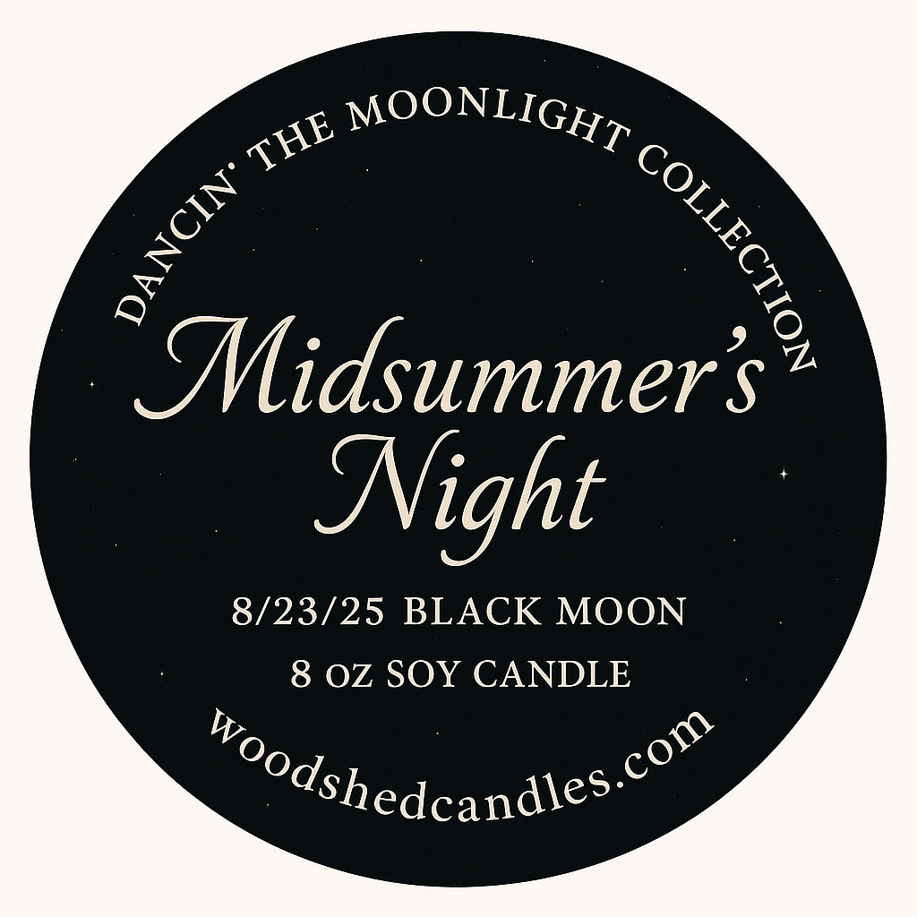 SOLD OUT !!!!! 🌑 Black Moon Ritual Candle – Midsummer’s Night (Limited Edition)