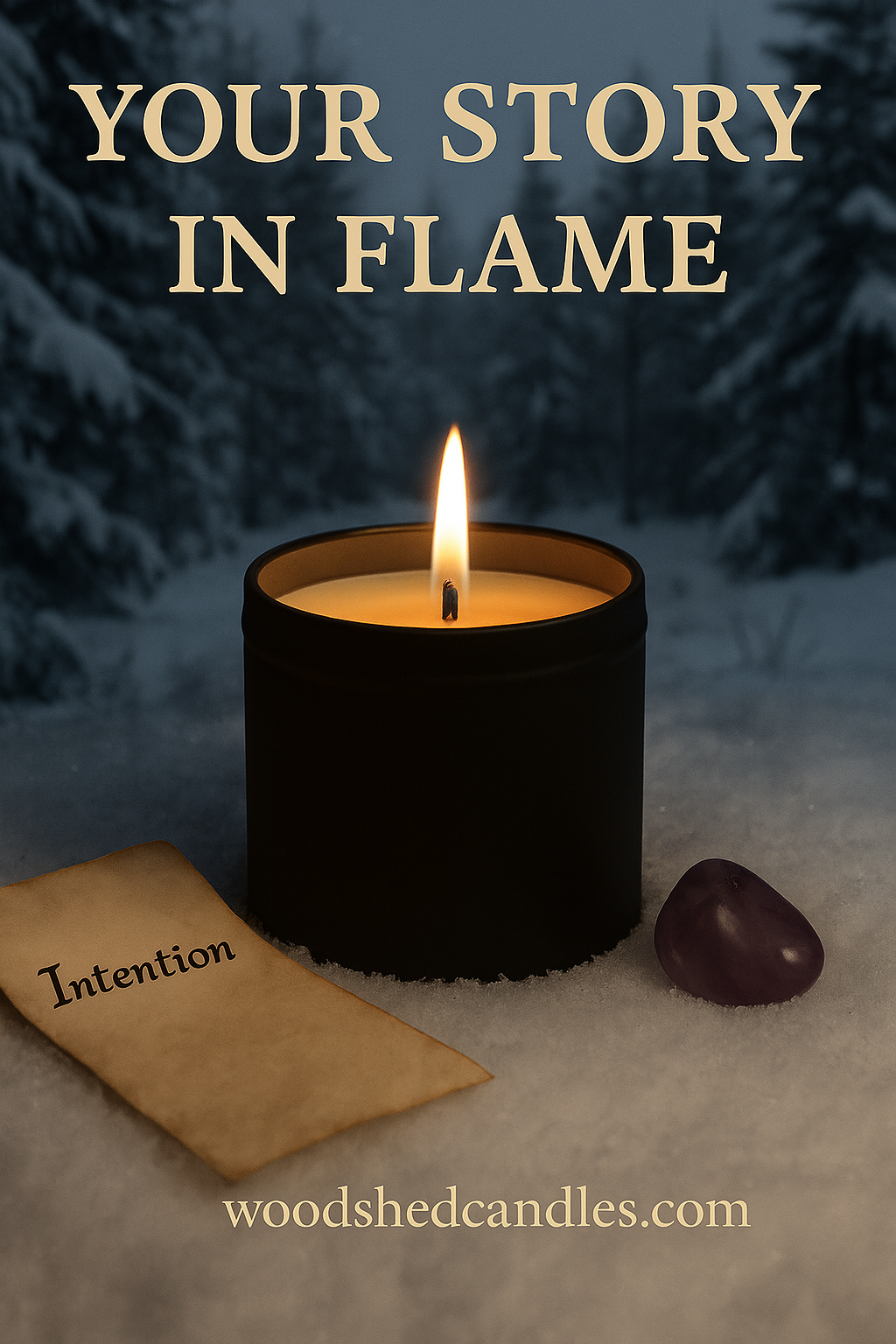 🕯 The Personal Intention Candle – Your Story in Flame