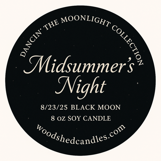 SOLD OUT !!!!! 🌑 Black Moon Ritual Candle – Midsummer’s Night (Limited Edition)